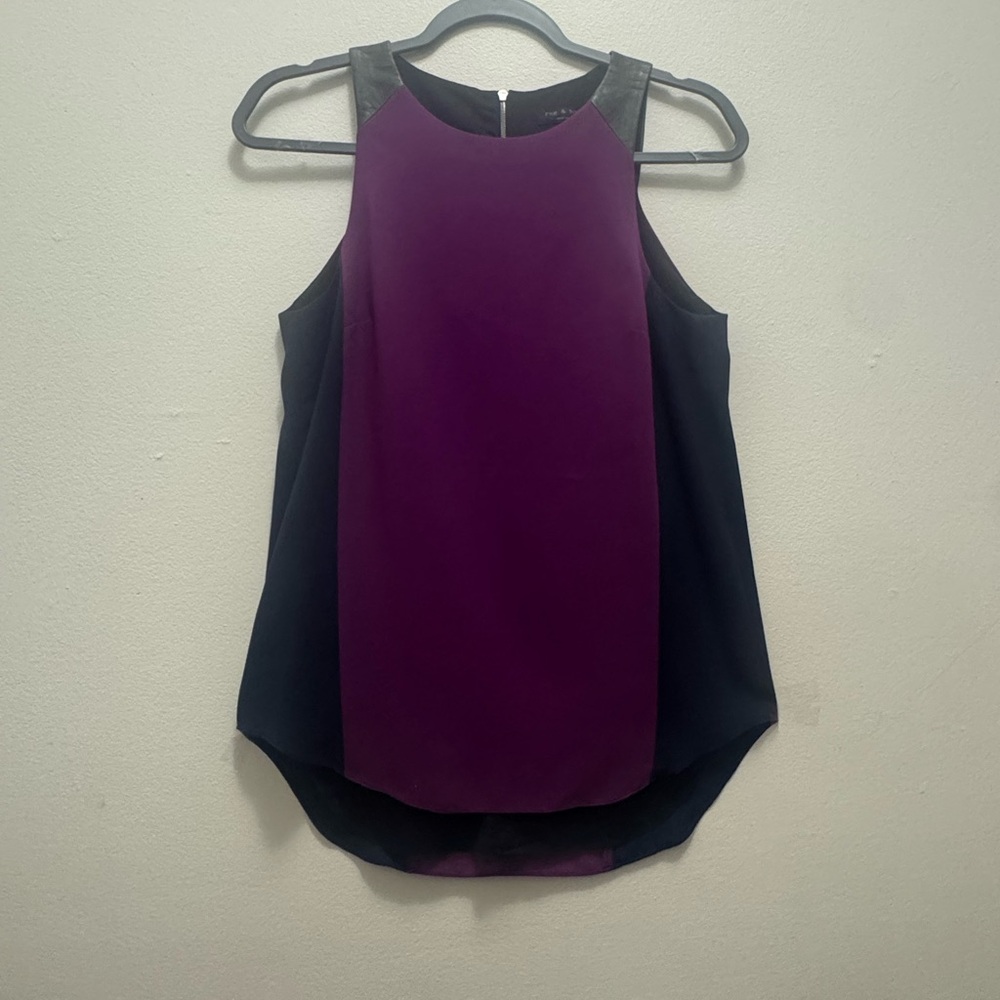 Rag & Bone Purple and Black Sleeveless Blouse